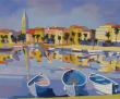 Sanary sur mer  huile sur toile 73X60 vendu