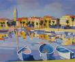 Sanary sur mer  huile sur toile 73X60