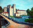 Tours de Barbaste <br>48x56 cm <br>Acrylique sur toile