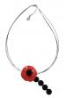 Collier Daisy
coquelicot en cuir pleine fleur de vachette