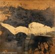 composition  - acrylique sur carton ondulé
