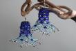 boucles d'oreilles bleues gentiane