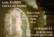 logo de sarl fabry taille de pierre