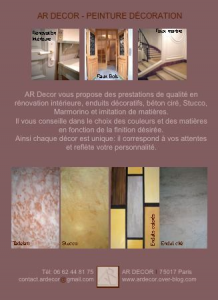 Logo de alexandre rabory AR DECOR - Peinture de décoration