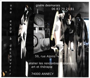 Logo de gisèle ANNE desmarais Atelier les rencontres colorées