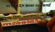 logo de laurent freppaz stylo en bois tourné