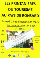 LES PRINTANIERES DU TOURISME DANS LE PAYS DE RONSARD TERNAY 41800 , NICOLE BOURGAIT CONCEPT VEGETAL